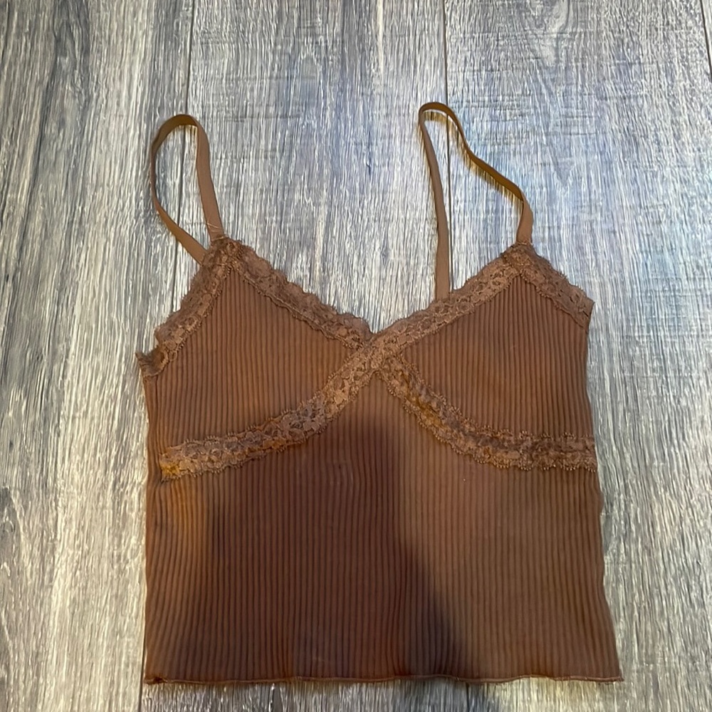 Cotton on lace crop top